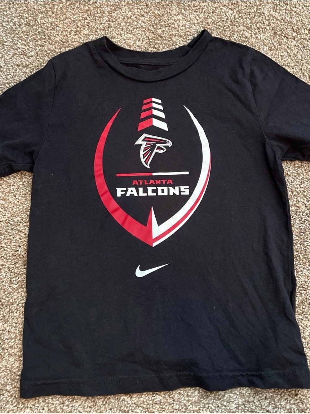 Nike Black Atlanta Falcons Red & White Graphic Tee